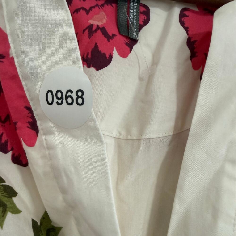 Anthropologie Somerset White Floral Maxi Dress Size M Petite - Picture 8 of 8